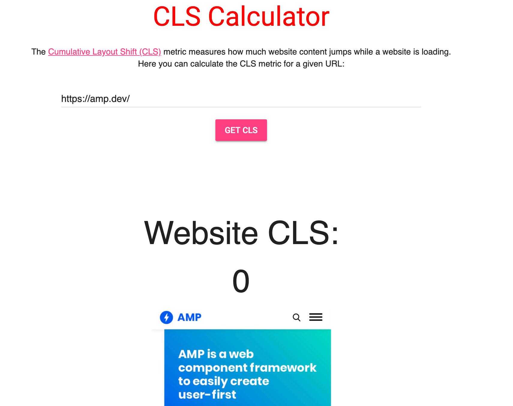 Cumulative Layout Shift (CLS) in AMP The AMP Blog